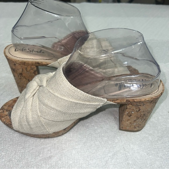 LifeStride Women's LAGUNA Platform Linen Slides Sandals Size 8 CREAM DAISY - Picture 8 of 11